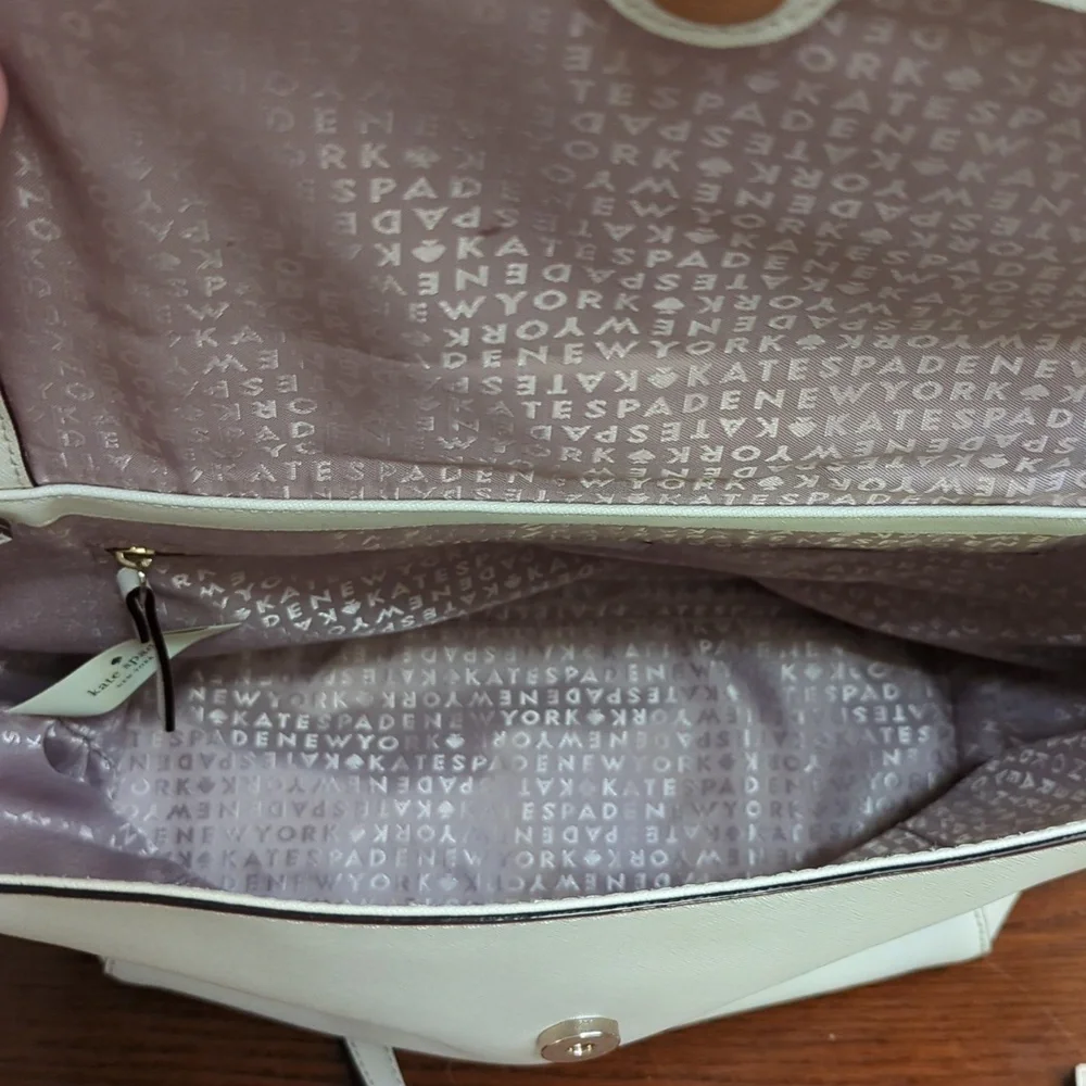 NEW Kate Spade Laurel Way Lilah Satchel Crossbody Almondine